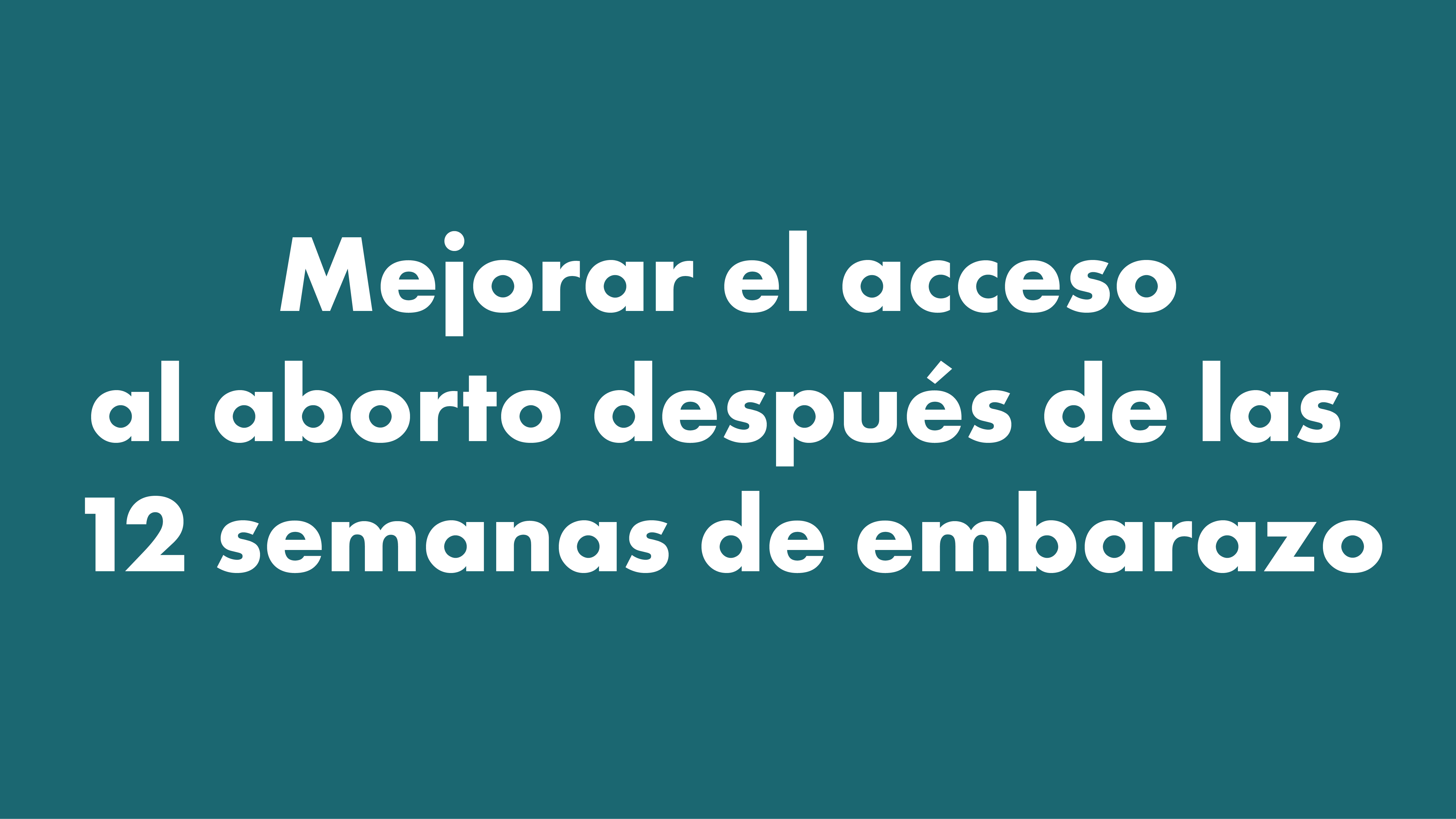 Mejorar el acceso al aborto después de las 12 semanas de embarazo | Figo