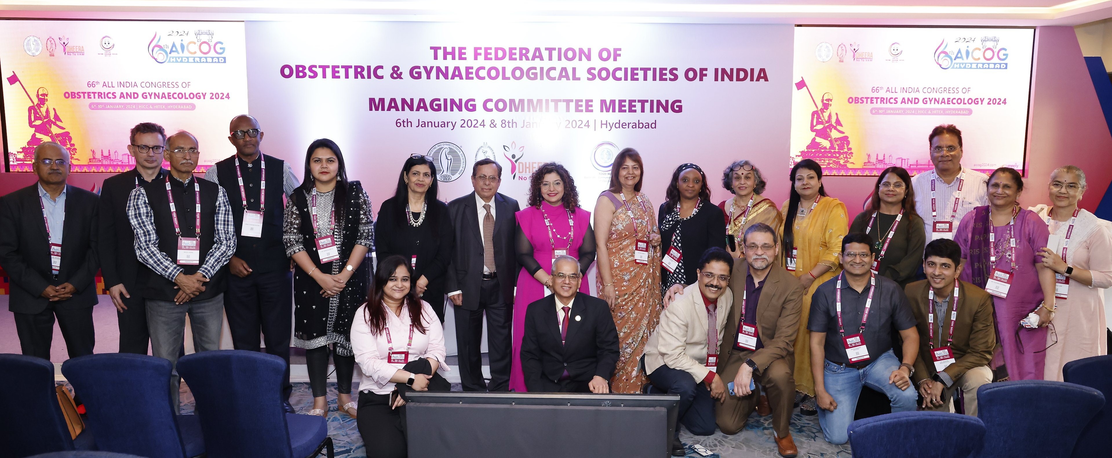 Figure 2: Orientation and training session on the LDI:REACH programme for FOGSI leaders and members at the 66th All India Congress of Obstetrics and Gynaecology 2024.  
