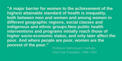 Professor Mahmoud  F. Fathalla quote