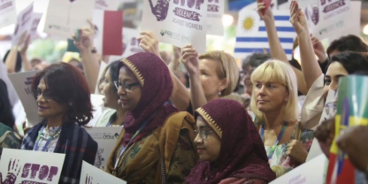 image of people marching