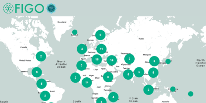 FIGO members world map