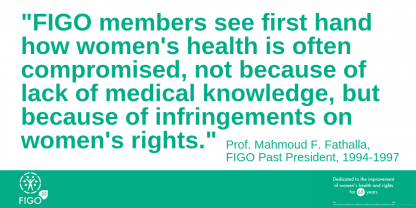 Prof. Mahmood  Fathalla looks ahead in women's health and rights