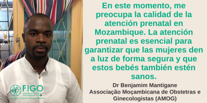 Dr Benjamim, Spanish quote, Mozambique antenatal care