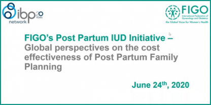 Webinar 3: Global perspectives on the cost effectiveness of Postpartum Family Planning
