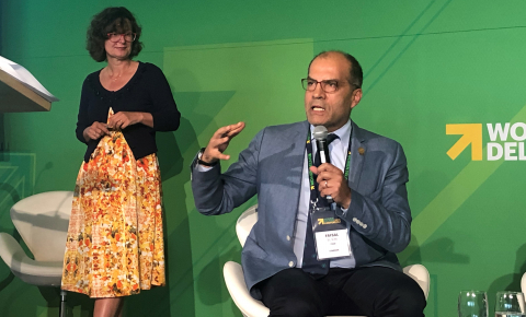 Banner - Dr Faysal El Kak at Women Deliver 2019