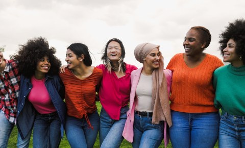 Group of diverse women