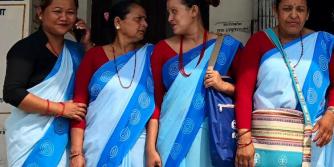 female community health volunteers in Nepal