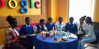 5 Kenyan girls discuss a FGM app at Google HQ