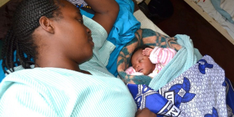 Woman and baby