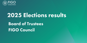 VIsual that reads FIGO Election Results 2025, Board of Trustees and Council