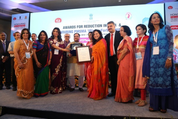 Pictured: Awards recipients in New Delhi, India