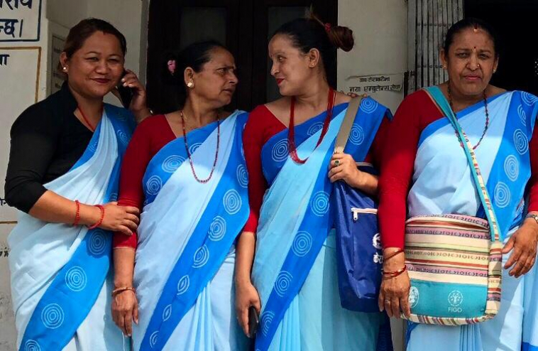 female community health volunteers in Nepal