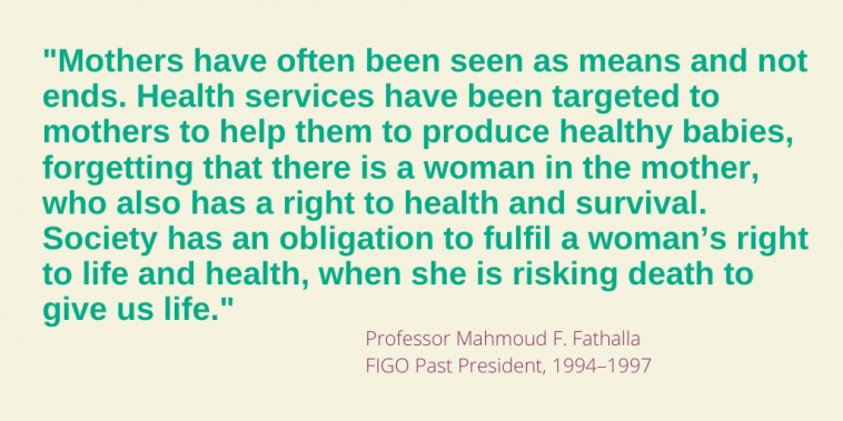Professor Mahmoud F. Fathalla quote