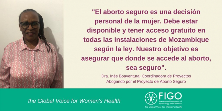 Dra. Inés Boaventura, Coordinadora de Proyectos Abogando por el Proyecto de Aborto Seguro