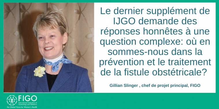 Gillian Slinger, FIGO discussed an end to Obstetric Fistula
