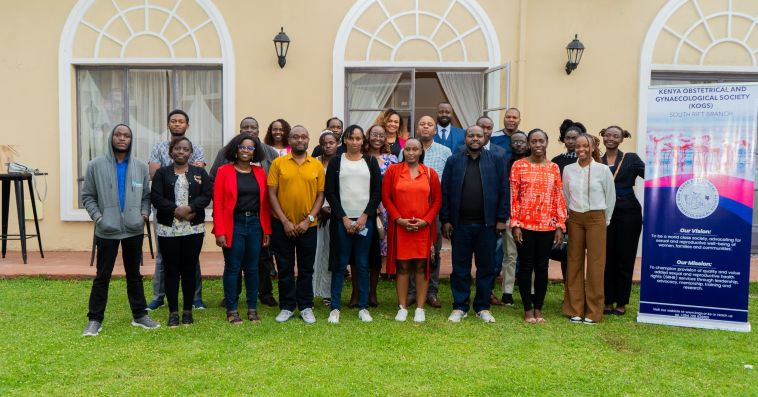 Group photo with members of Kenya Obstetrical and Gynecological Society 